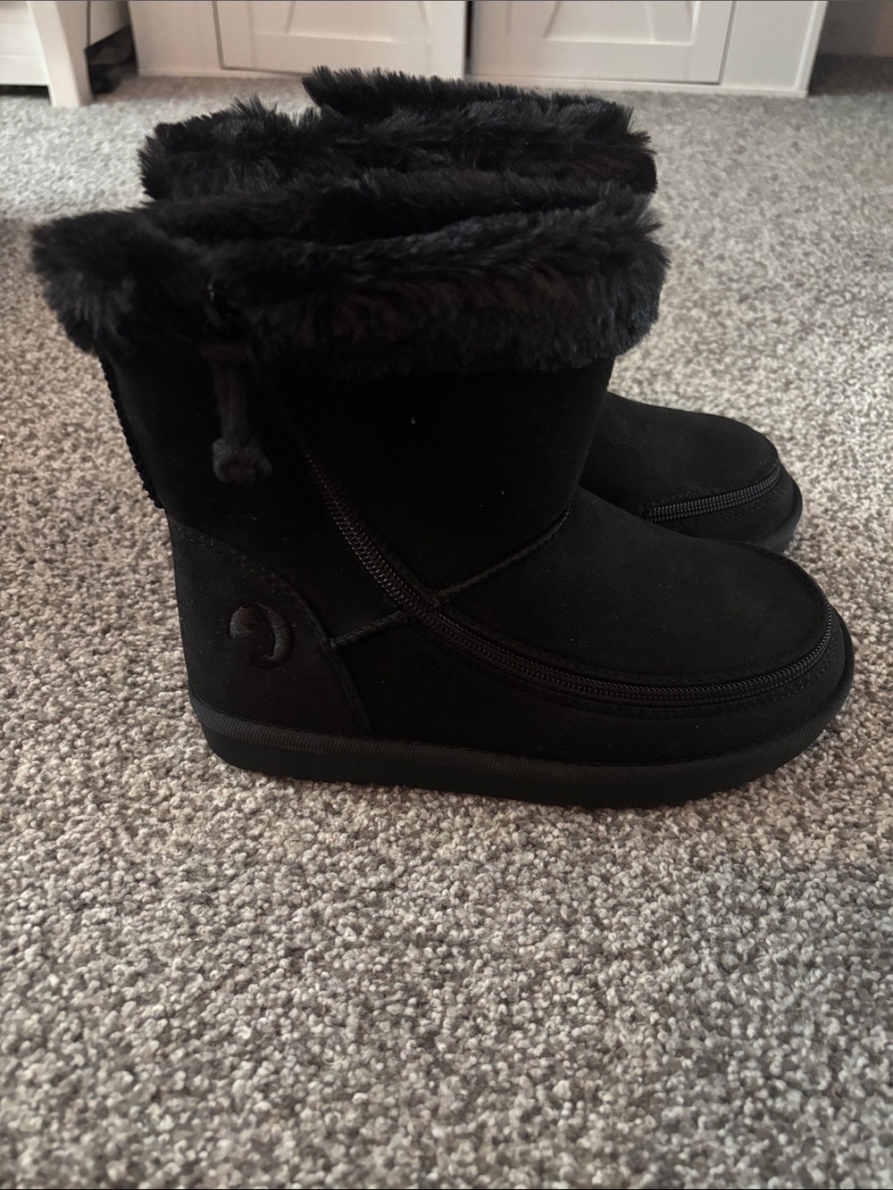 Billy Black Faux Fur Winter Boots
